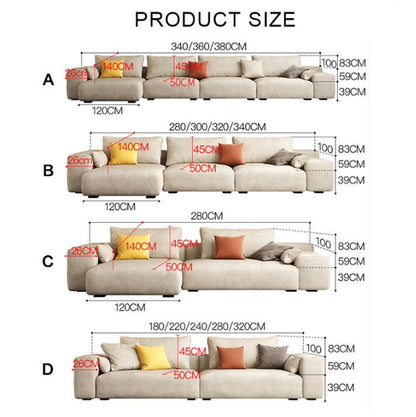 R87 Calvin Four Seater Sofa, Leathaire-Weilai Concept