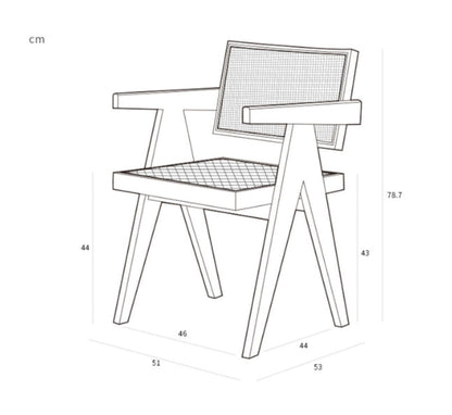 Caribbean Dining Chair, Oak-Weilai Concept