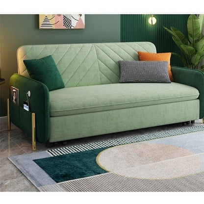 Aditi Two Seater Sofa Bed, Green