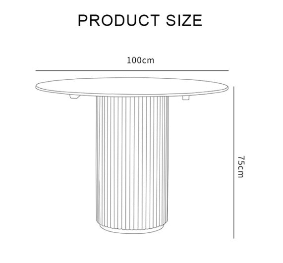 Cane Round Dining Table, Oak-Weilai Concept