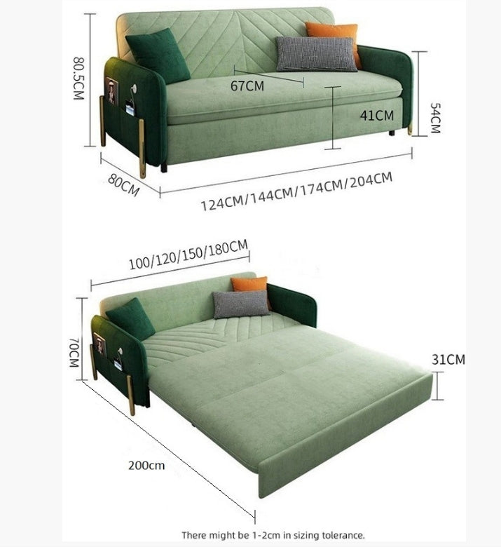 Aditi Two Seater Sofa Bed-Weilai Concept