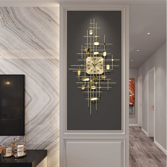 GOLD Clock, Vertical Or Horizontal