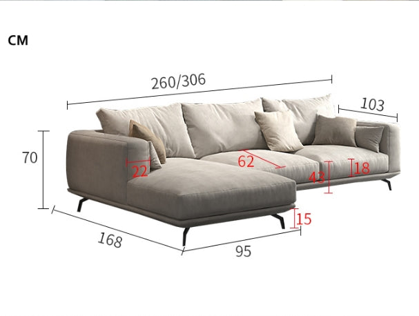 NR23 Two/Three Seater Sofa, Leathaire-Weilai Concept