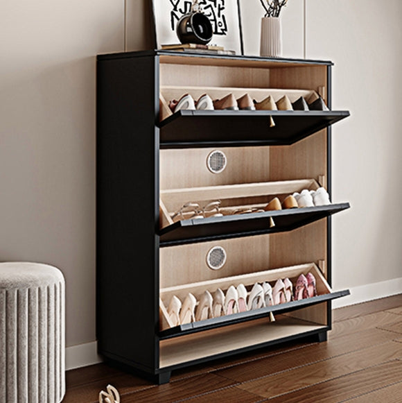 Lyndan Hallway Shoe Storage, Black-Weilai Concept