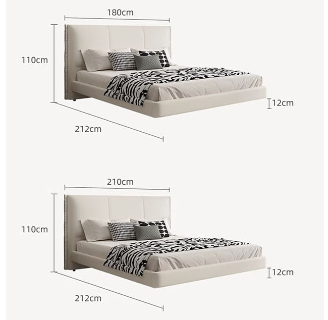 Wanda King Size / Super King Size Bed, White Or Black-Weilai Concept