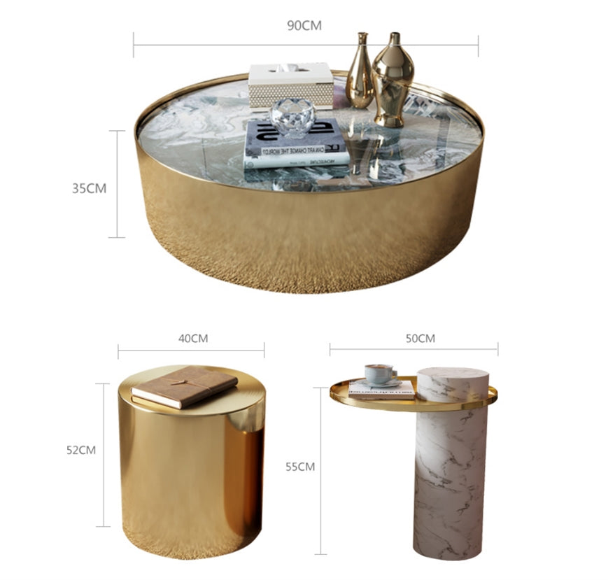 Luxury Coffee Table Set, Sintered Stone-Weilai Concept