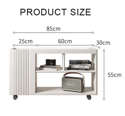 Dulcie Side Table With Wheels, Hallway Storage-Weilai Concept