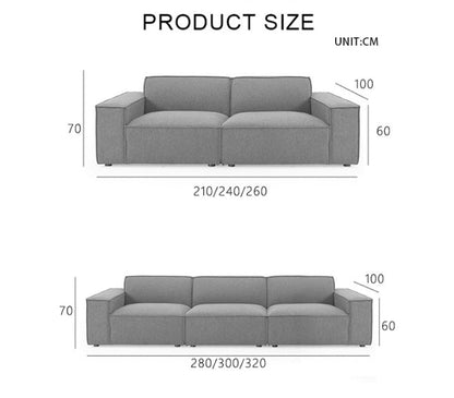 Lynnbrook Three Seater Sofa, Modular Sofa, Linen-Weilai Concept