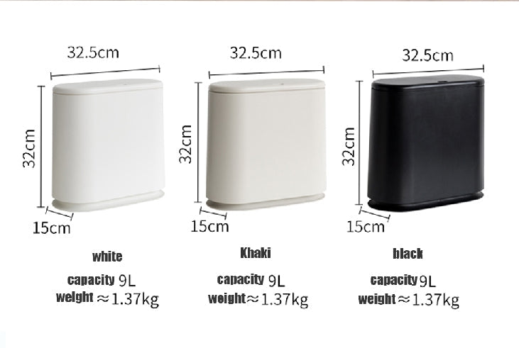 Nordic Touch Top Rubbish Bin, Three Sizes Available-Weilai Concept