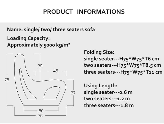 Accordion Sofa 1-3 Seater-Weilai Concept