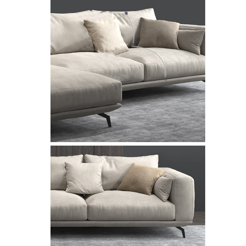 NR23 Four Seater Corner Sofa, Leathaire