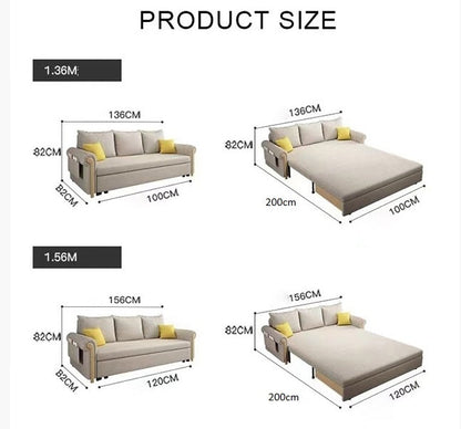 Braylene Three Seater Sofa Bed-Weilai Concept