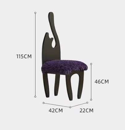 Tiffany Black Cat Dining Chair-Weilai Concept