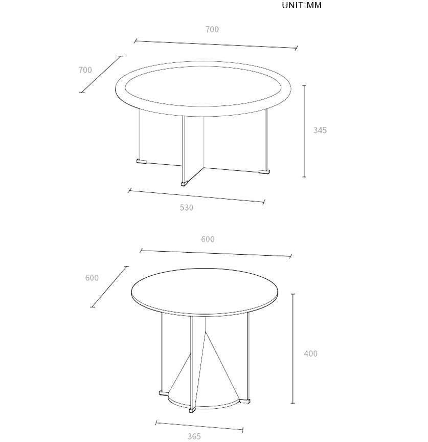 Cameron Nesting Coffee Table Set, Black-Weilai Concept