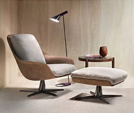 Herton Lounge Chair And Ottoman, Armchair-Weilai Concept