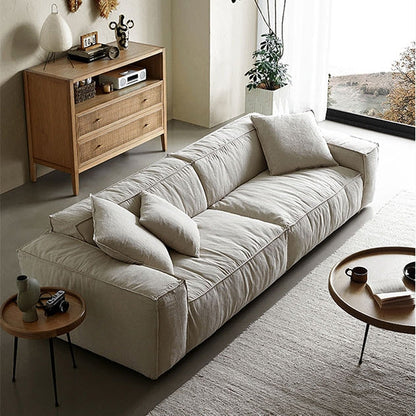 Jerome Three Seater Sofa, Cotton Linen