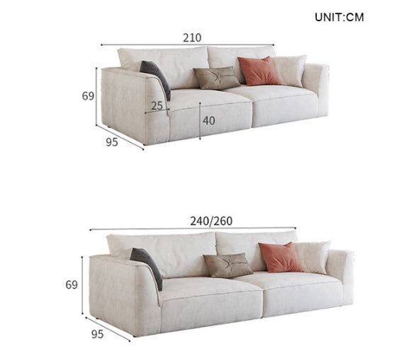 R77 Dexter Three Seater Sofa, Leathaire-Weilai Concept