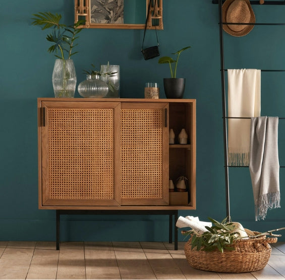 Acacia Cane Rattan Sideboard-Weilai Concept