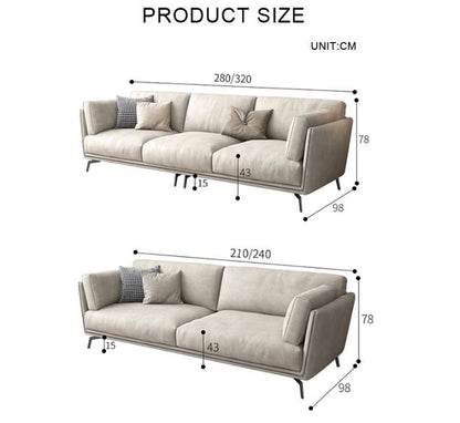 Reynold Two/Three Seater Sofa, Leatheraire-Weilai Concept