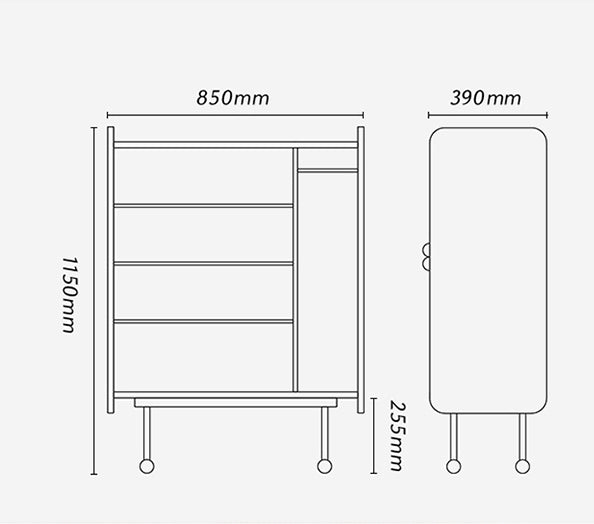 Tulma Cabinet, Rattan, Oak-Weilai Concept