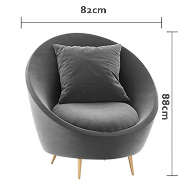 Slender Modern Curved Three Seater Sofa-Weilai Concept