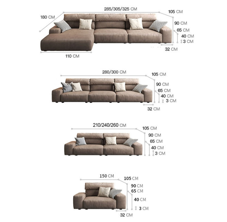 Montgomery Two Seater Sofa, Leatheraire-Weilai Concept