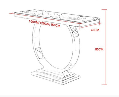 Brody Console Table, Black-Weilai Concept