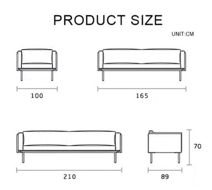 Finnegan Two Seater Sofa, Linen-Weilai Concept