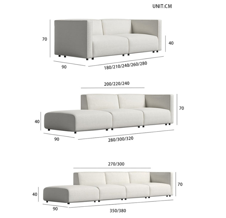 Oakland Three Seater Sofa, Modular Sofa-Weilai Concept