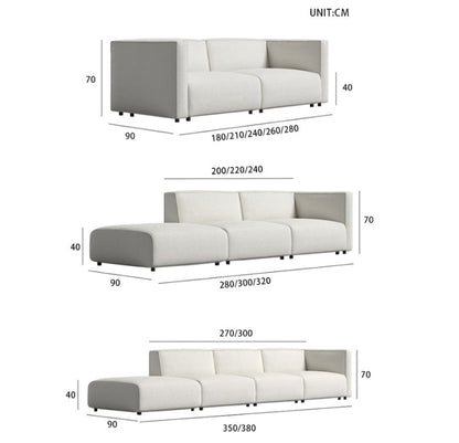 Oakland Three Seater Sofa, Modular Sofa-Weilai Concept