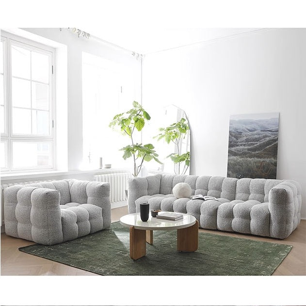 Zobah Three Seater Sofa, Boucle