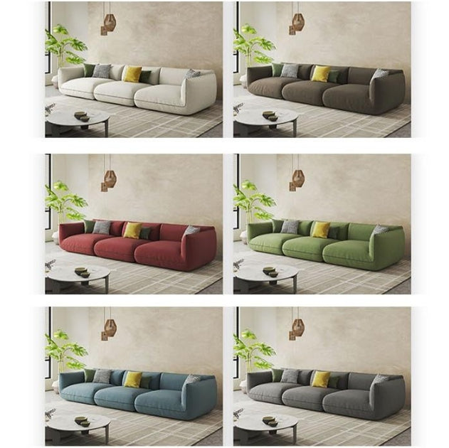 TOFU Agnes Three Seater Corner Sofa, Suede, Modular Sofa-Weilai Concept