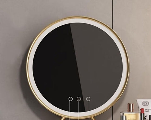 Serenique Dressing Table With LED Mirror-Weilai Concept