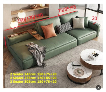 Cyril L511 Three Seater Sofa, Green-Weilai Concept