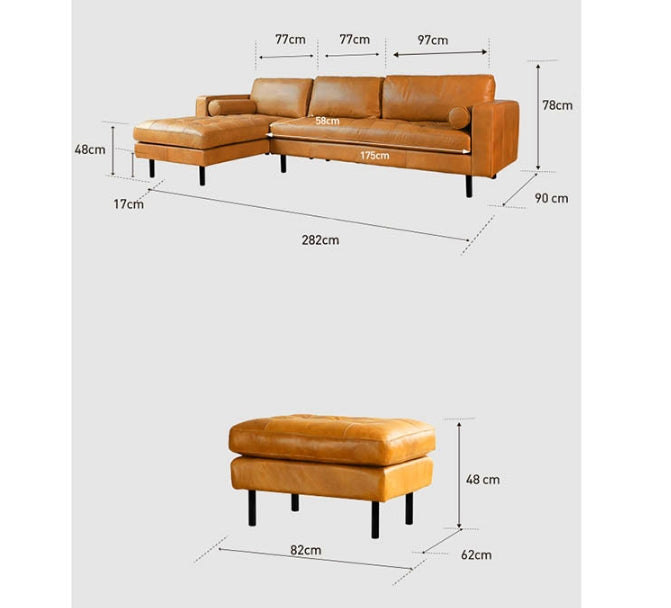 Porto Three Seater Sofa-Weilai Concept