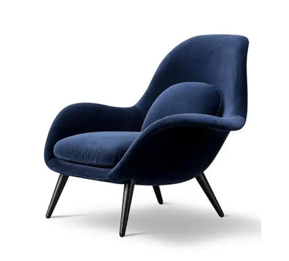 Fredericia Swoon Armchair And Footstool, Velvet | Weilai Concept