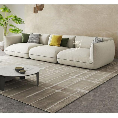 TOFU Agnes Three Seater Corner Sofa, Suede, Modular Sofa