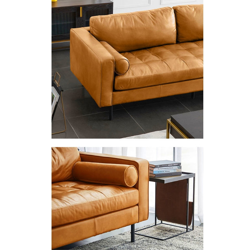 Porto Two Seater Sofa, Real Leather