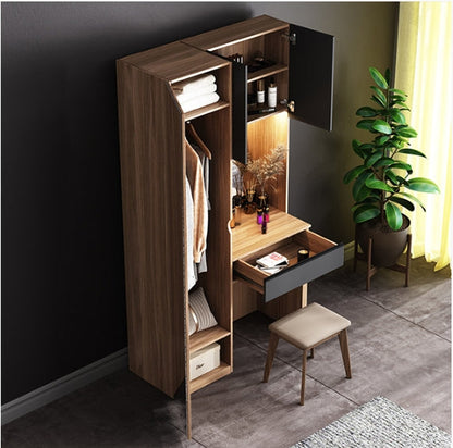 Aviral Dressing Table With Wardrobe-Weilai Concept