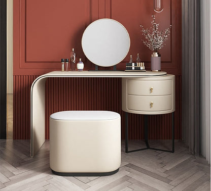 Noorali Dressing Table with Mirror, More Colors Available-Weilai Concept