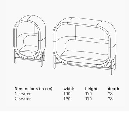 Space Egg Shape Sofa-Weilai Concept