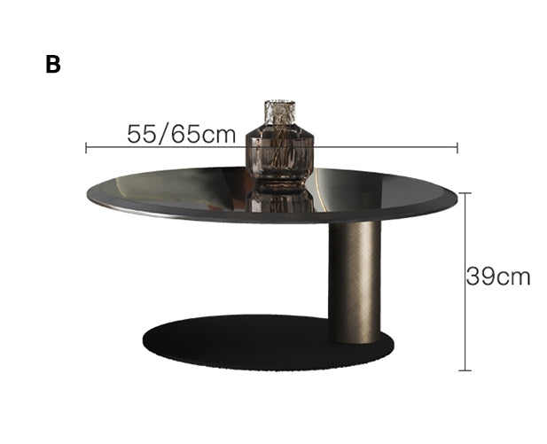 Gold Nesting Coffee Table, Gold-Weilai Concept