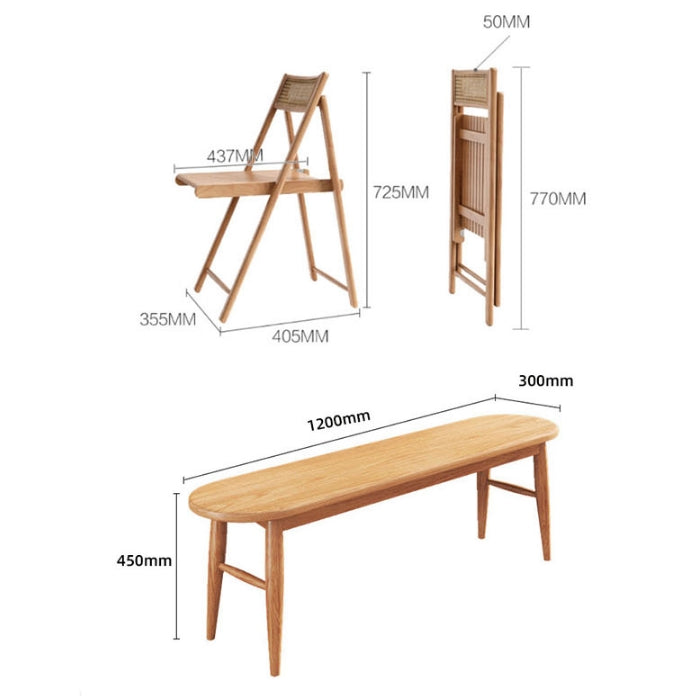 Valerie Extendable Dining Table With Bar Island, Oak, With USB Charger-Weilai Concept