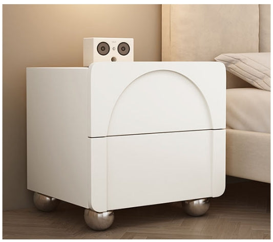 Niomi Bedside Table, Cream-Weilai Concept