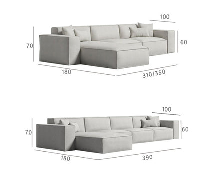 Lynnbrook Three Seater Sofa, Modular Sofa, Linen-Weilai Concept