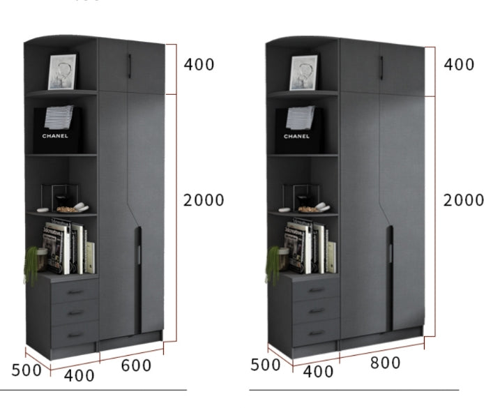 KA9381 Wardrobe, Different Sizes Available-Weilai Concept