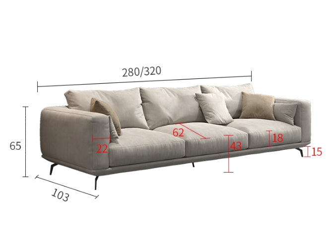 NR23 Three Seater Corner Sofa, Leathaire-Weilai Concept