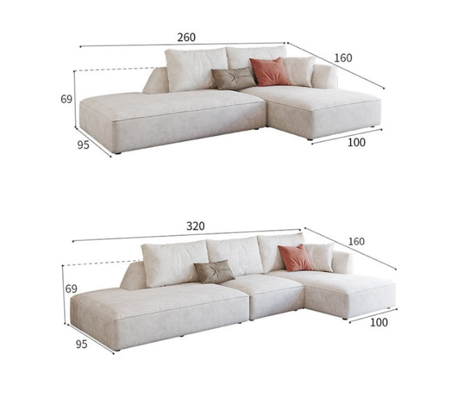 R77 Dexter Three Seater Sofa, Leathaire-Weilai Concept