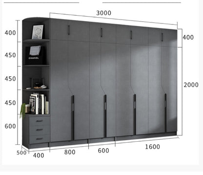 KA9381 Wardrobe, Different Sizes Available-Weilai Concept