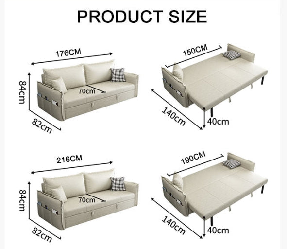 SB172 Two Seater Sofa Bed-Weilai Concept